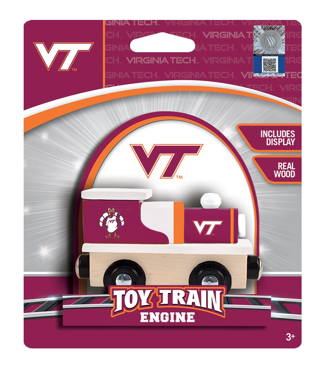 MasterPieces Wood Train Engine - NCAA Virginia Tech Hokies - Officially Licensed Toddler & Kids Toy